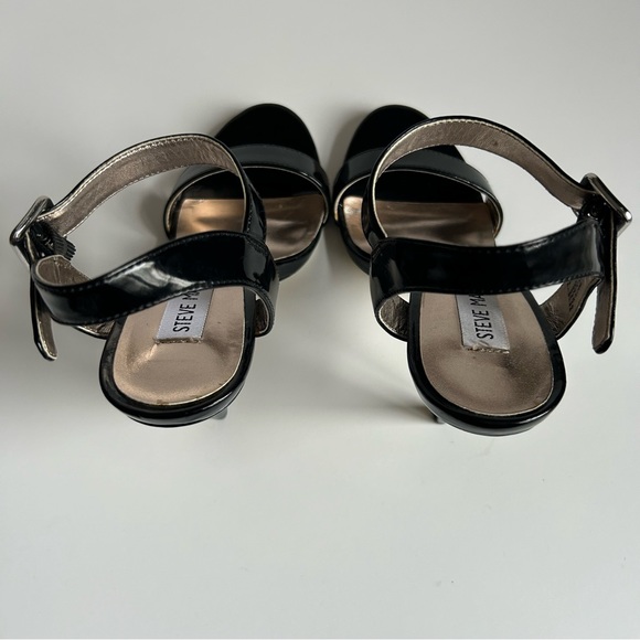 Slightly Used | Steve Madden | Black Strap Heels | Size 7 - Picture 4 of 9